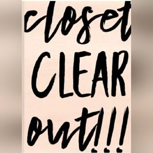 Closet  clear out